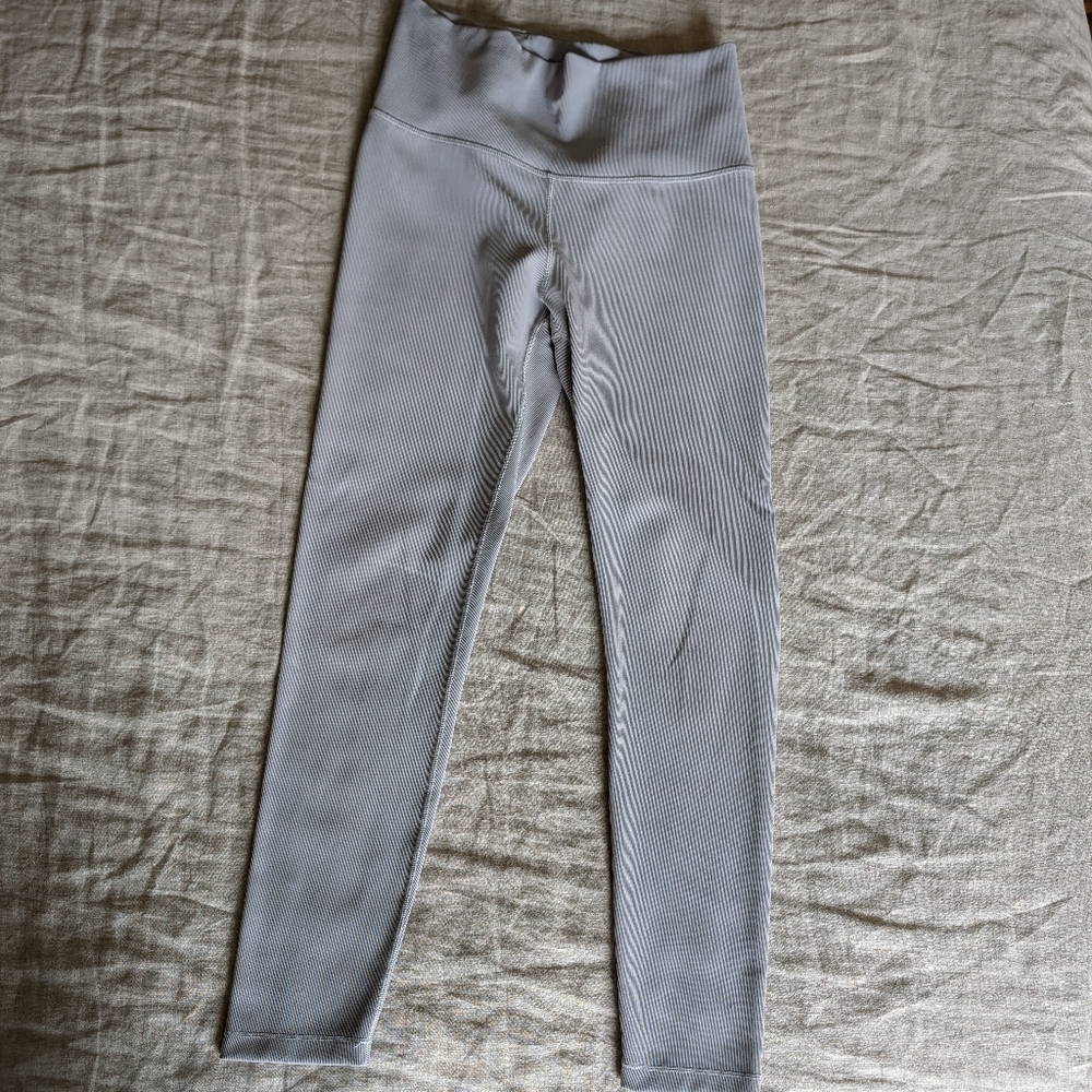 CALIA Stay The Path - Size M - Ribbed Gray Leggings